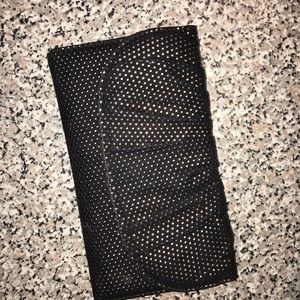Black sequined clutch